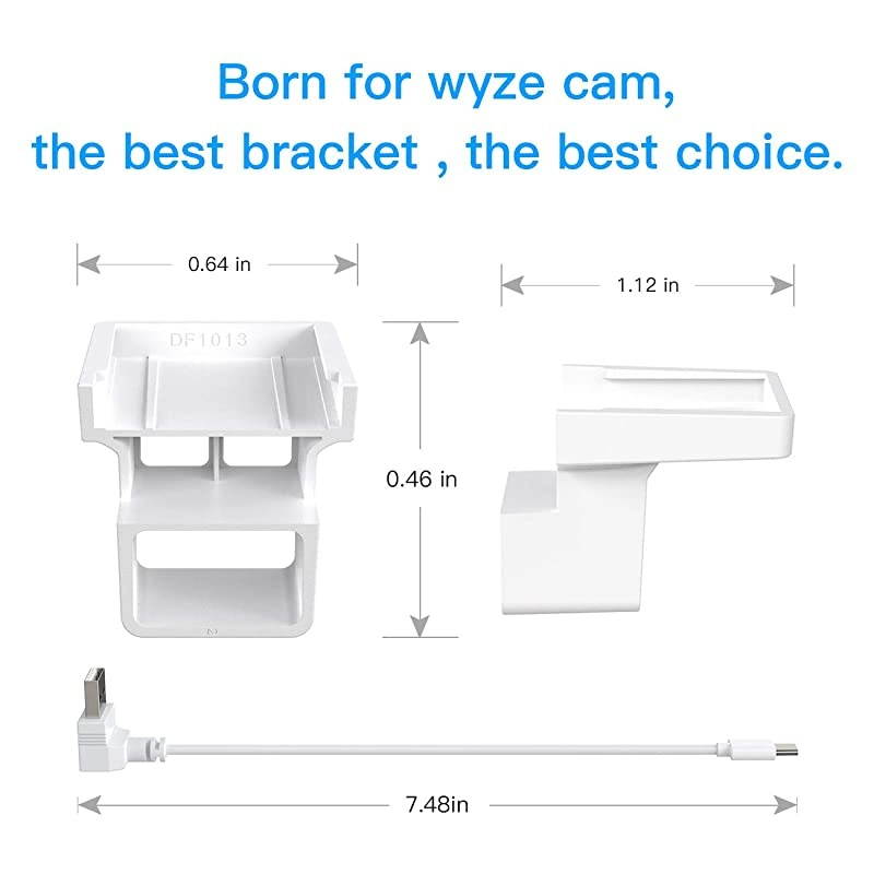 2Pack AC Outlet Mount Compatible with Wyze Cam Reliable mounting Alternative for Wyze Cameras and iSmartAlarm Spot Camera Support Stand