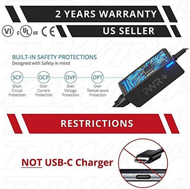 CAR Laptop Charger for HP Probook EliteBook Revolve Business: 250 450 455 640 645 650 745 820 840 850 G1 G2 G3 G4 G5 G6 463958-001 609939-001 PA-1650-02HC PA-1900-18H2 741727-001