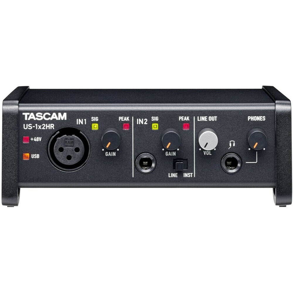 Tascam US-1x2HR Desktop 2x2 USB Type-C Audio Interface