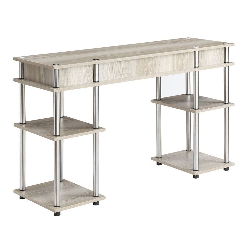 No Tools Student Desk Ice White - Breighton Home