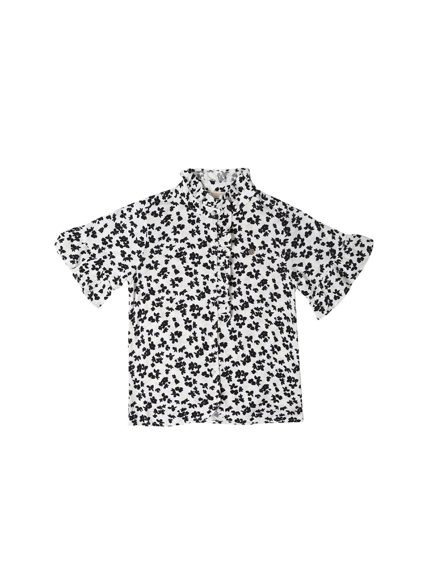 KIDS ONLY Anthracite Black Cotton Printed T-Shirt