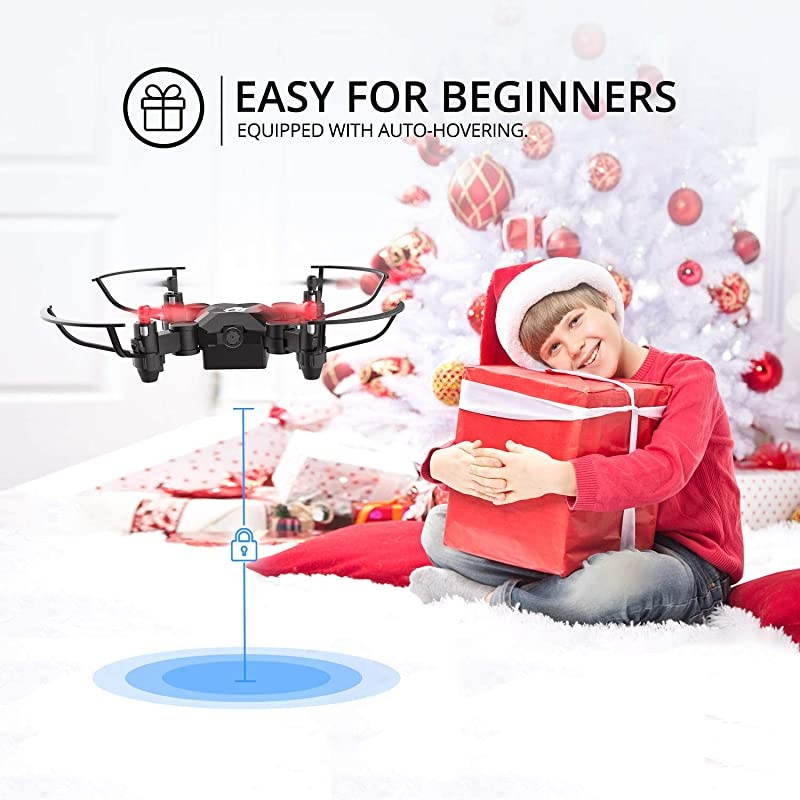 HS190 Foldable Mini Nano RC Drone for Kids Gift Portable Pocket Quadcopter with Altitude Hold 3D Flips and Headless Mode Easy to Fly for Beginners