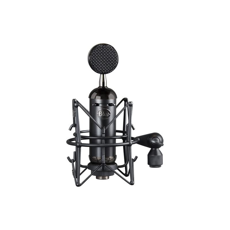 Blackout Spark SL XLR Condenser Microphone with Auray RF-5P-B Reflection Filter and RFMS-580 Reflection Filter Tripod Mic Stand