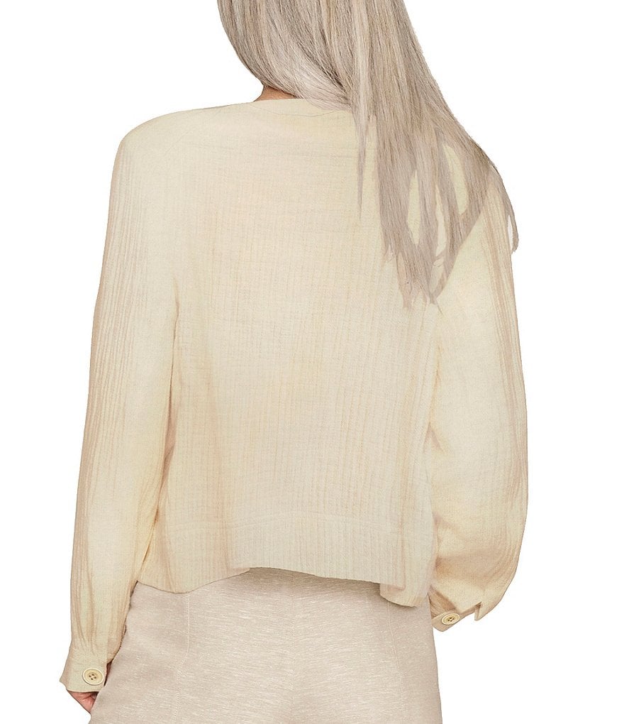 b new york Eco Friendly Crinkle Knit Utility Jacket