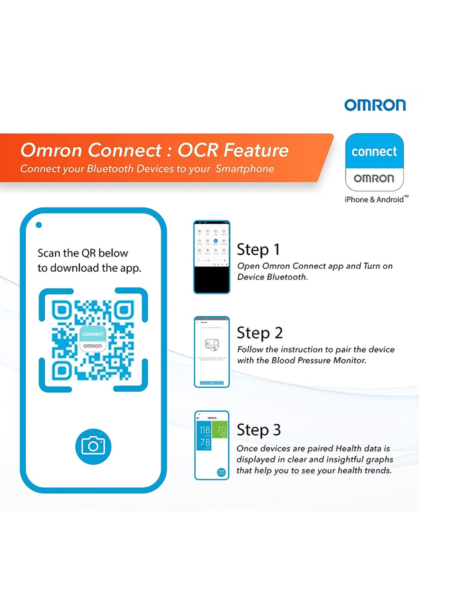 Omron HEM-6232T Wrist Blood Pressure Monitor (Black)