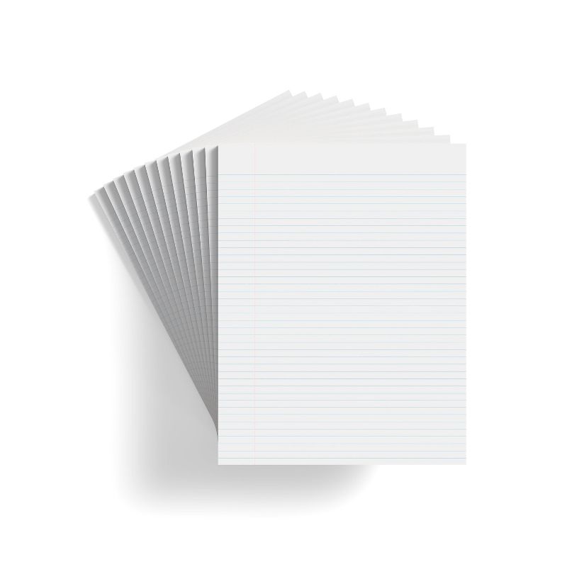 MyOfficeInnovations Notepads 8.5" x 11" Narrow White 50 Sh./Pad 12 Pads/PK (18597STP) 246793