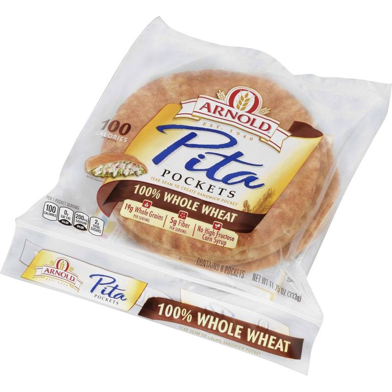 Oroweat Whole Wheat Pocket Thins - 11.75oz/8ct