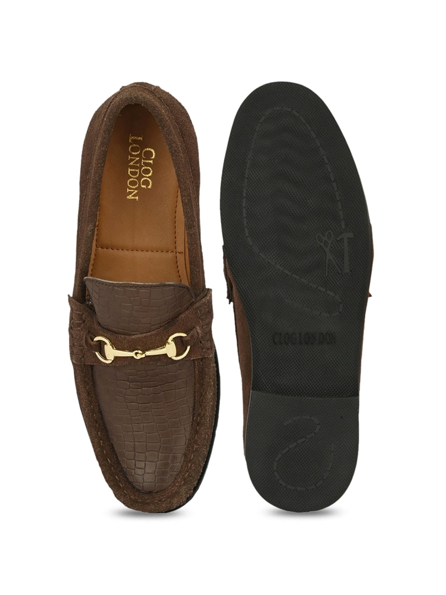 Clog London Men's Brown Casual Loafers