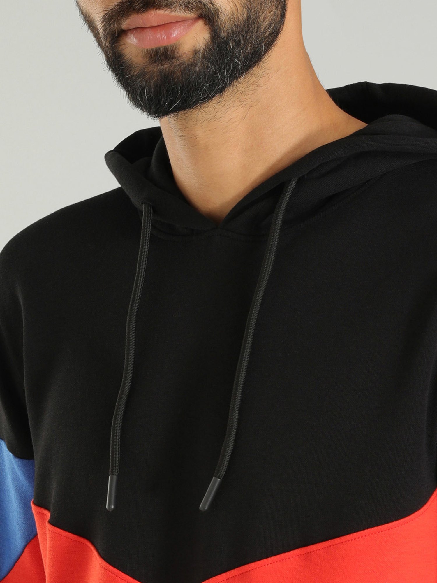 Indian Terrain Multicolor Regular Fit Hooded Sweatshirt