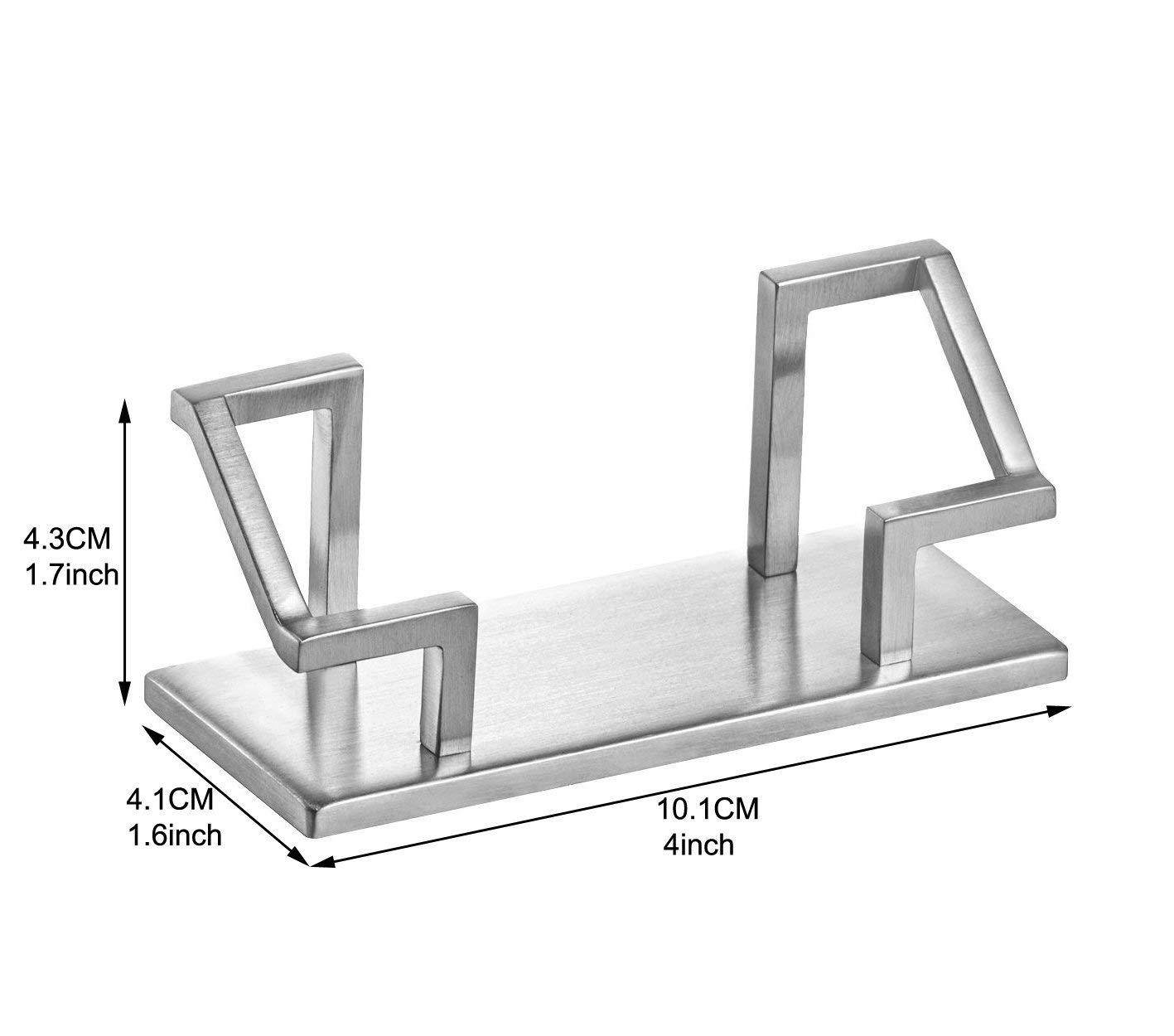 ArtsOnDesk Modern Art Business Card Holder St201 Stainless Steel Satin Finish Patented Luxury Desk Accessory Business Name Card Stand Case Office Organizer Christmas Valentines Day Graduation Gift