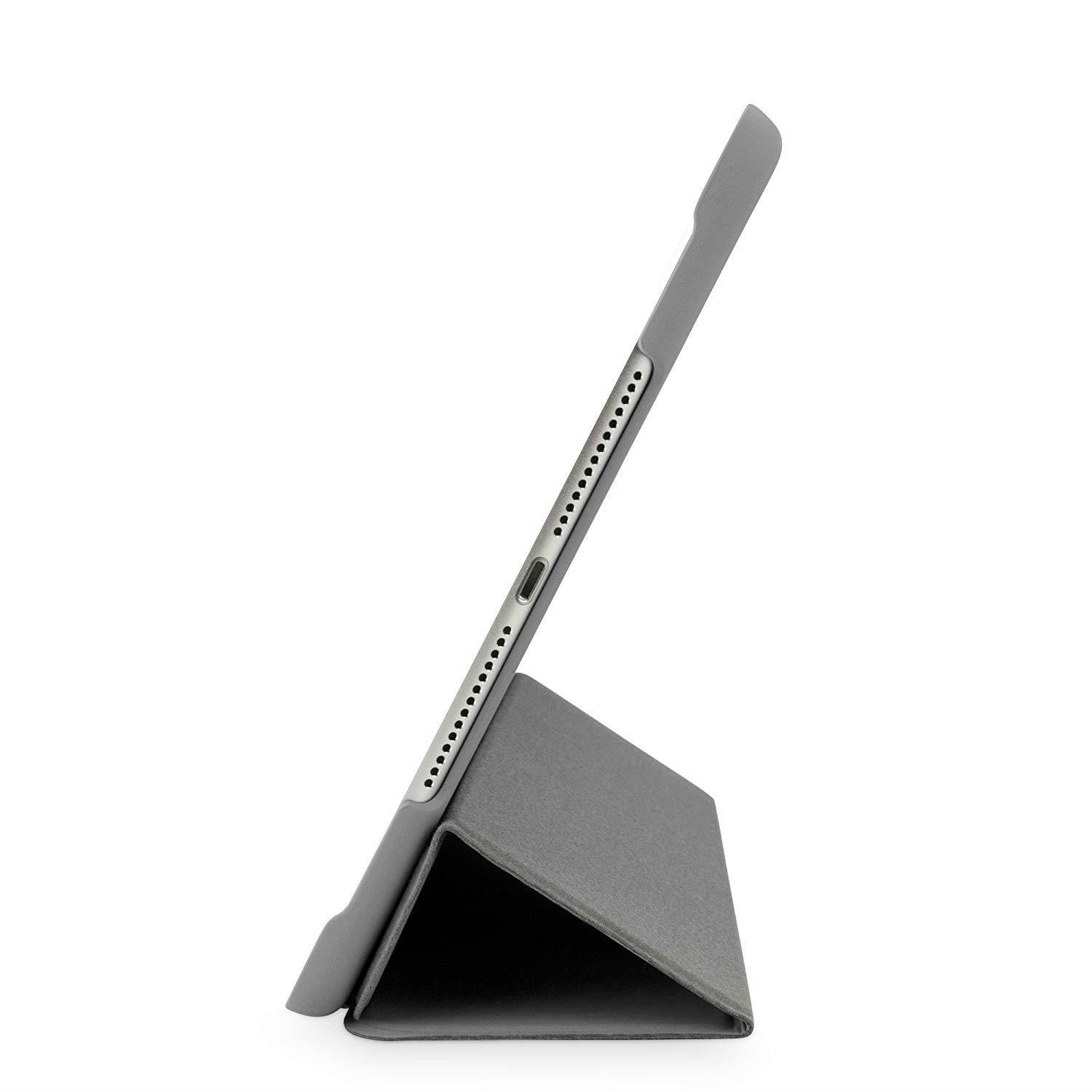 iPad Air 2 Case, BoxWave [Slimline Smart Case] Thin, Hard Shell Smart Cover w/ Stand for Apple iPad Air 2 - Slate Grey