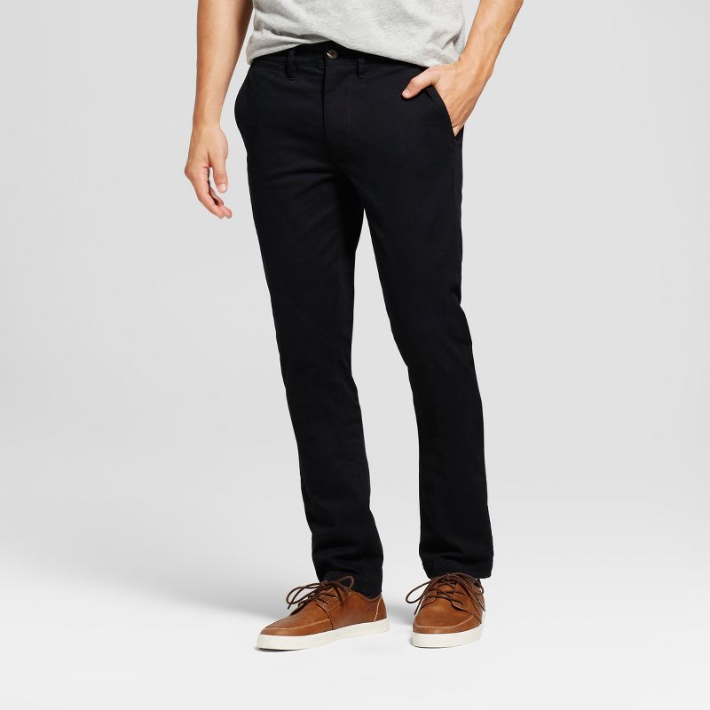 Men's Skinny Fit Hennepin Chino Pants - Goodfellow & Co™ Black 31X34