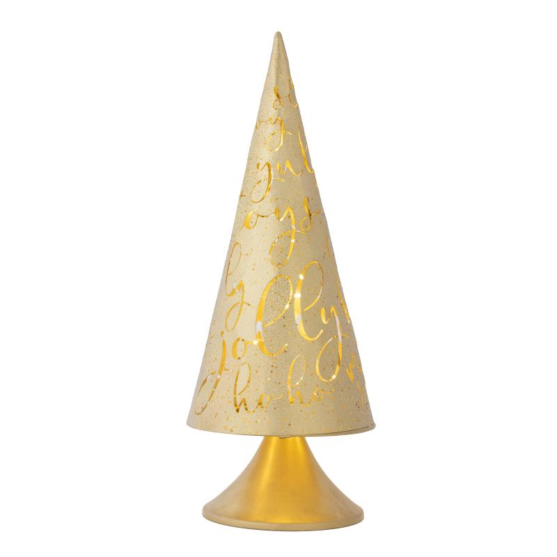 12in LED Christmas Cone Christmas Tree Decorative Holiday Scene Props - Haute Décor