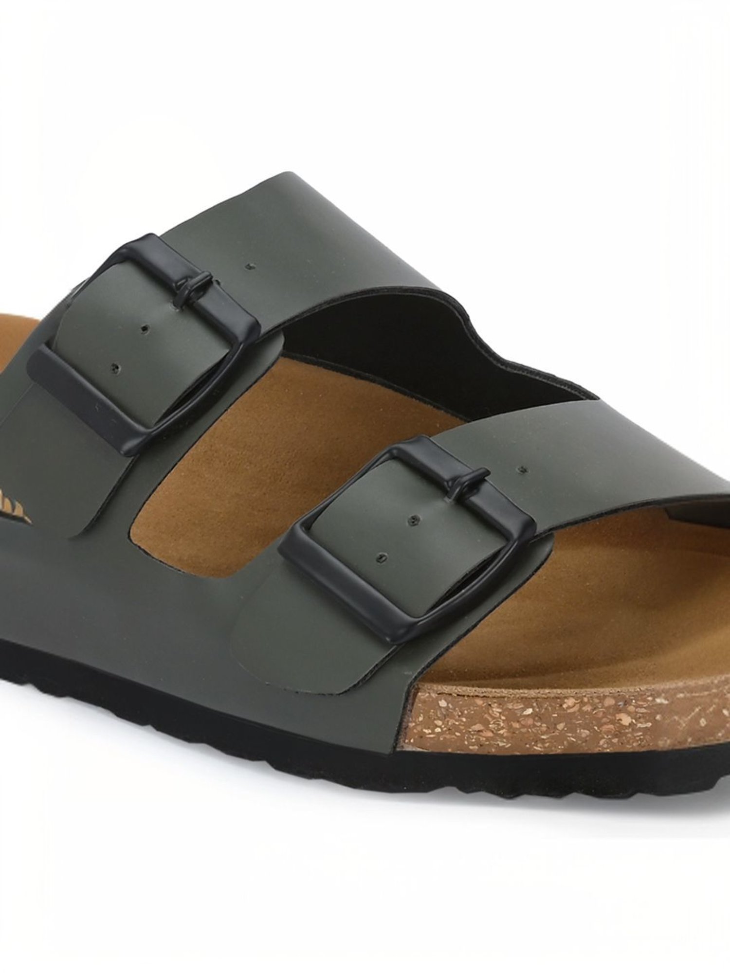Hoversole Men's Olive Cork Casual Sandals
