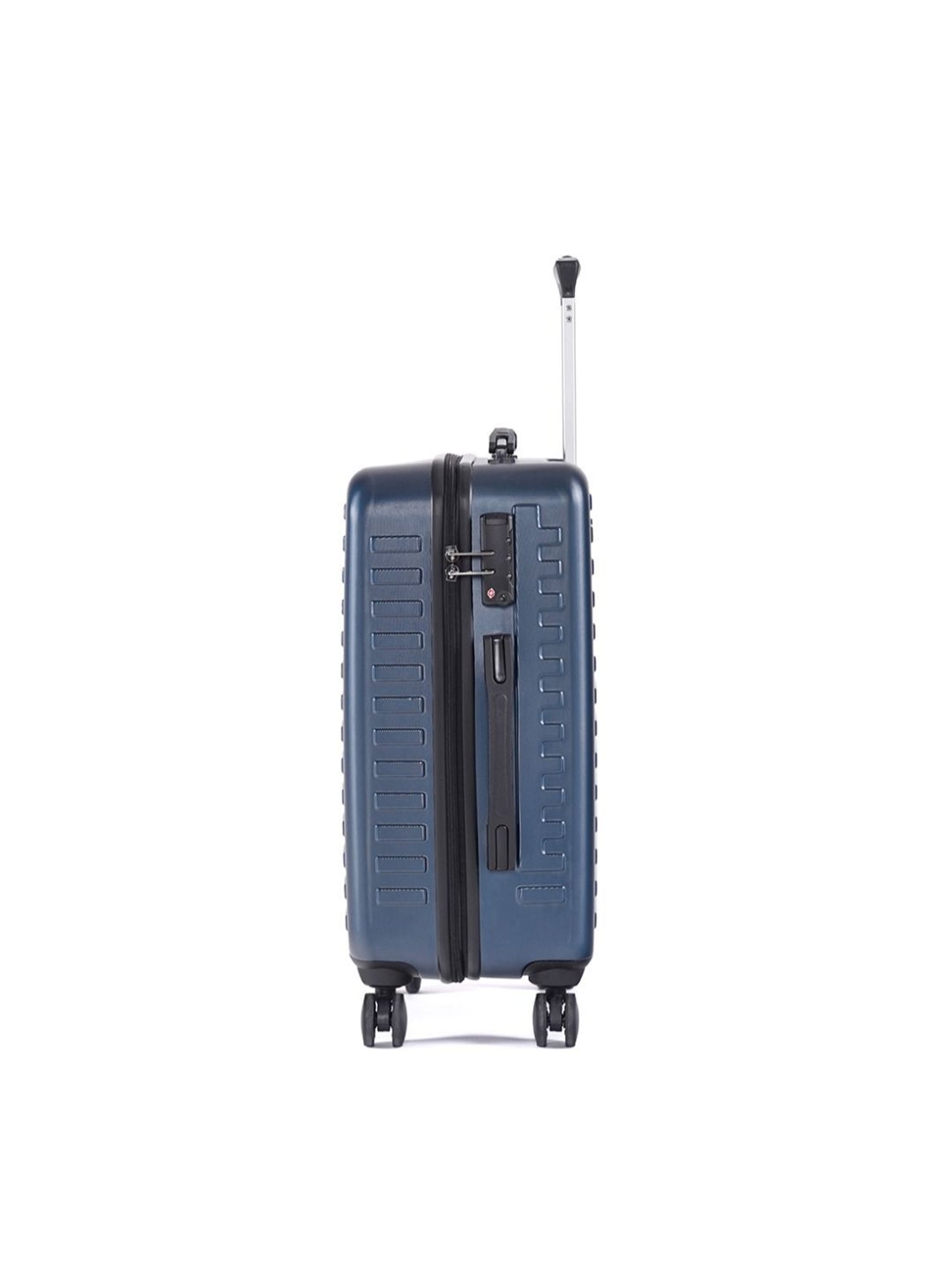 Assembly Blue Textured Cabin Trolley Bag - 20 inch