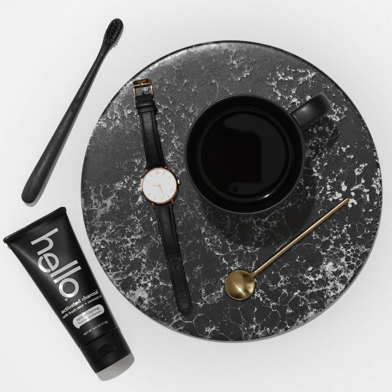 hello Activated Charcoal Whitening Fluoride Toothpaste , sls Free and Vegan , 4oz