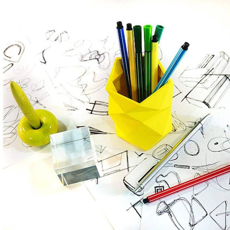 Creative Design Silicone Pen and Pencil Holder (White)