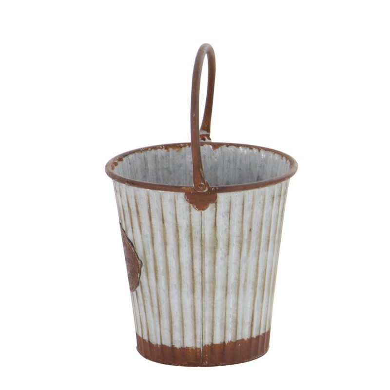 Set of 3 Farmhouse Tin Pail Planters - Olivia & May