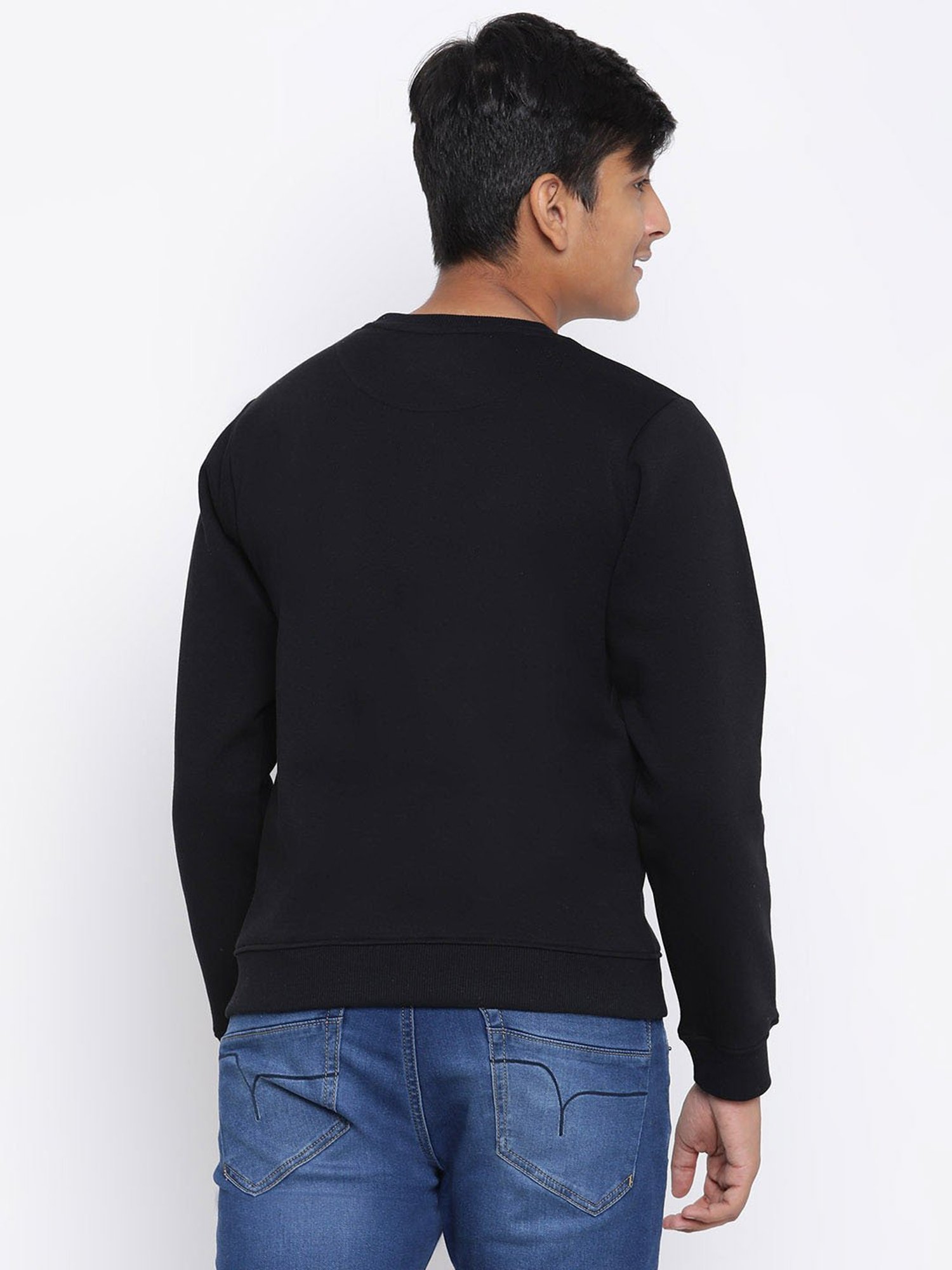 Lil Tomatoes Kids Black Printed Full Sleeves Sweatshirt