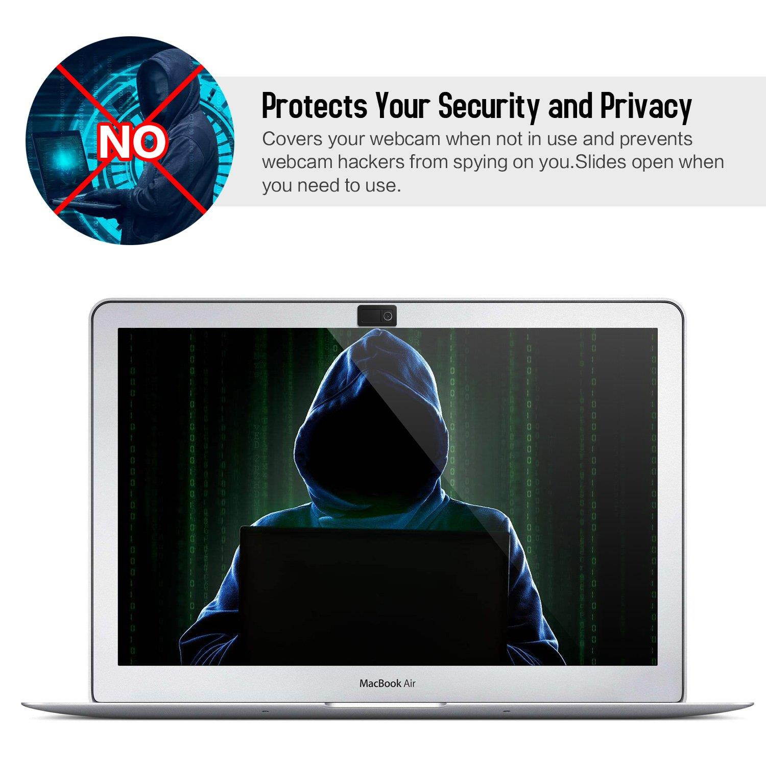 Webcam Cover Slide, Laptop Camera Cover Ultra Thin 0.7mm for Laptops Mac MacBook PC Smartphone Tablets - 1pack