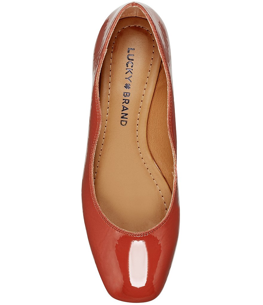 Lucky Brand Dellie Patent Synthetic Leather Flats