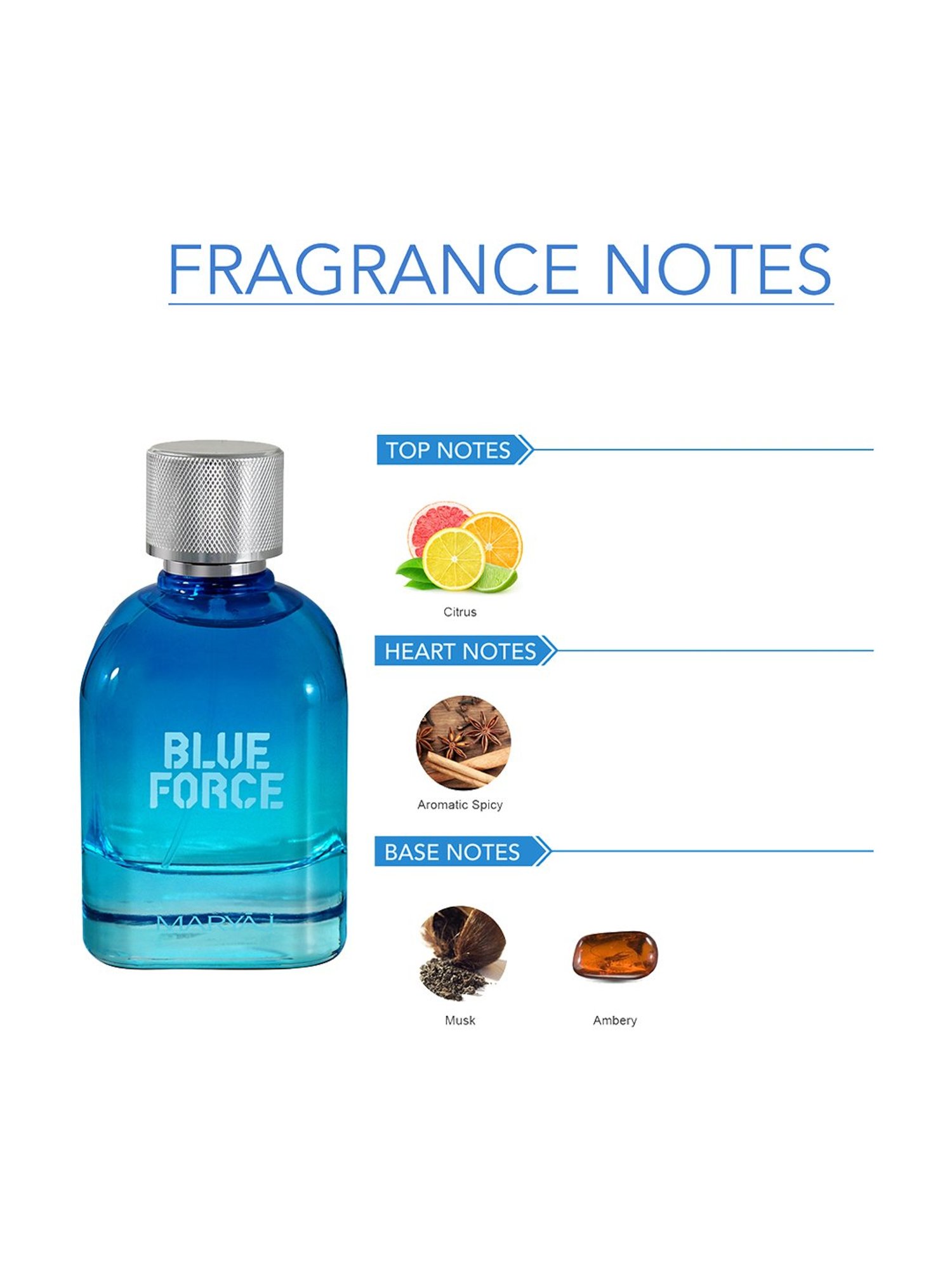 Maryaj Blue Force Eau de Parfum for Him - 100 ml