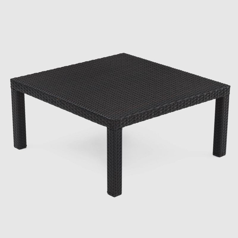 Deco 6pc Sectional and Table with Umbrella - Orange - RST Brands