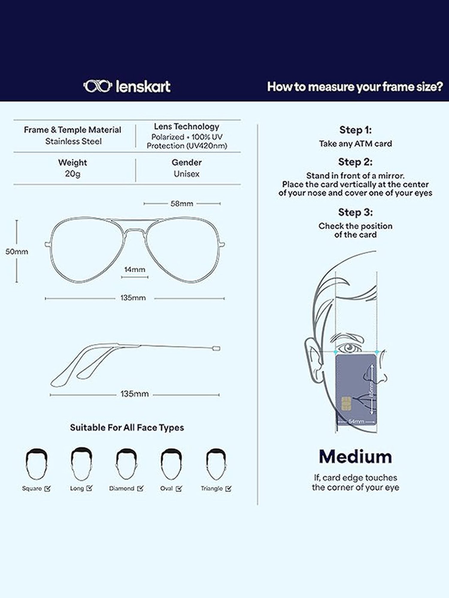 Opium Grey UV Protection Square Sunglasses for Women