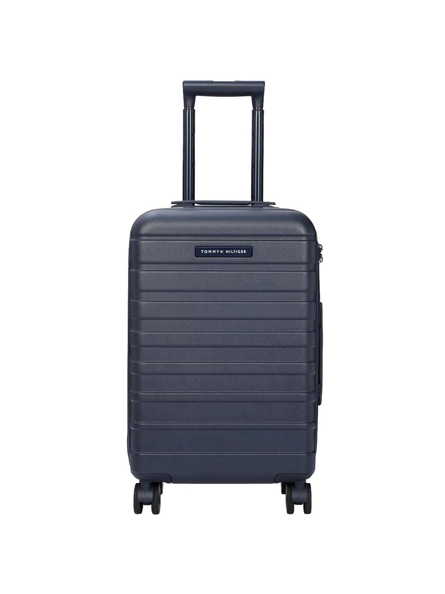 Tommy Hilfiger Navy 8 Wheel Small Hard Cabin Trolley - 35 cm