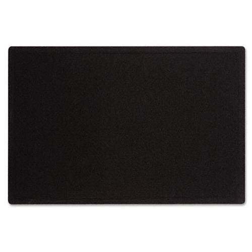 Quartet Oval Office Fabric Bulletin Board 48 x 36 Black 7684BK