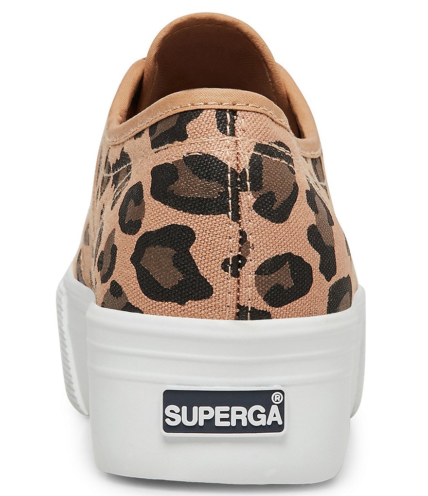 Superga Women's 2790 COTW Leopard Print Platform Sneakers