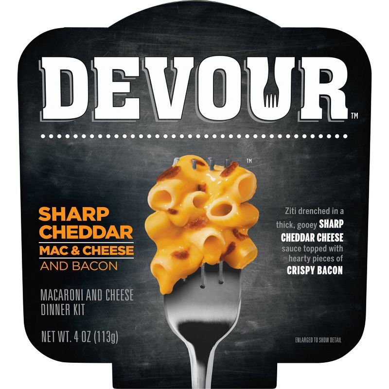 Devour Sharp Cheddar Mac & Cheese with Bacon - 4oz