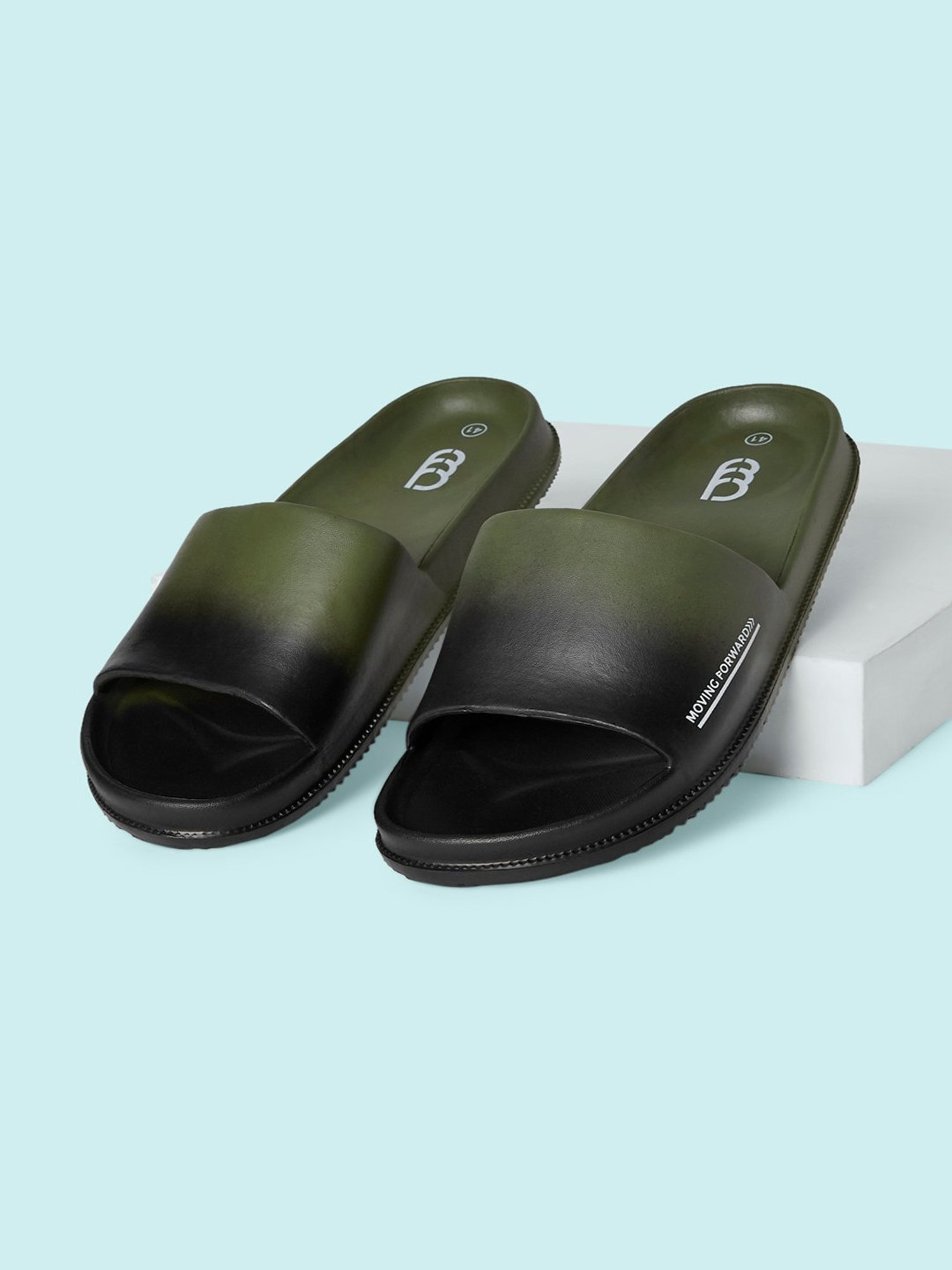 Ajile by Pantaloons Men's Olive Slides