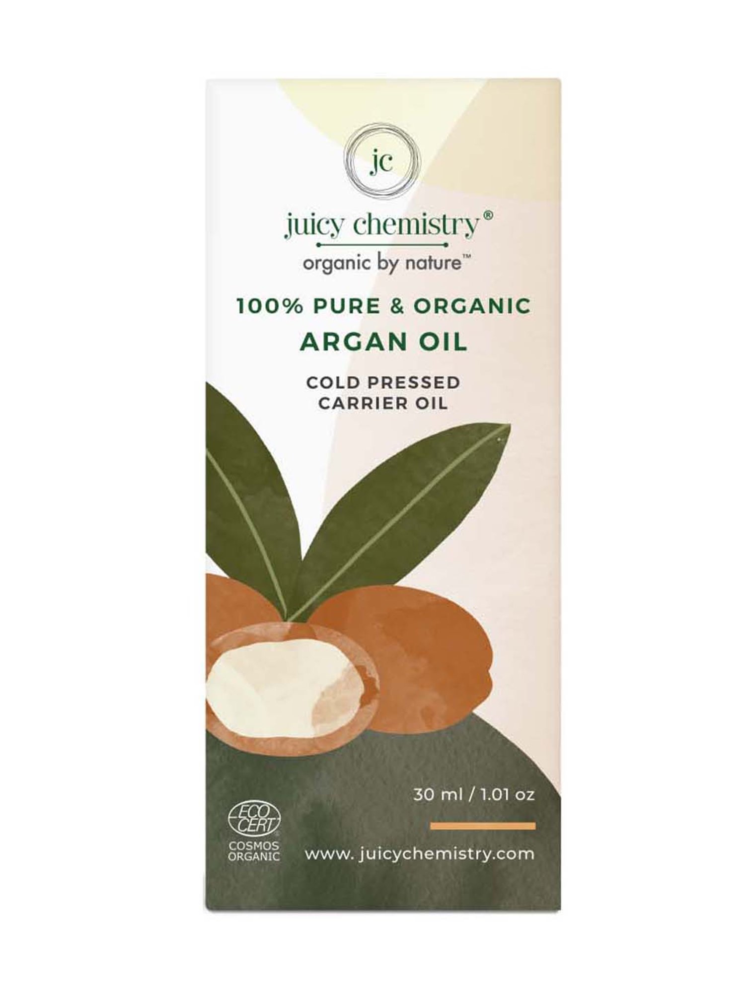 Juicy Chemistry Argan Cold Pressed Carrier Oil - 30 ml