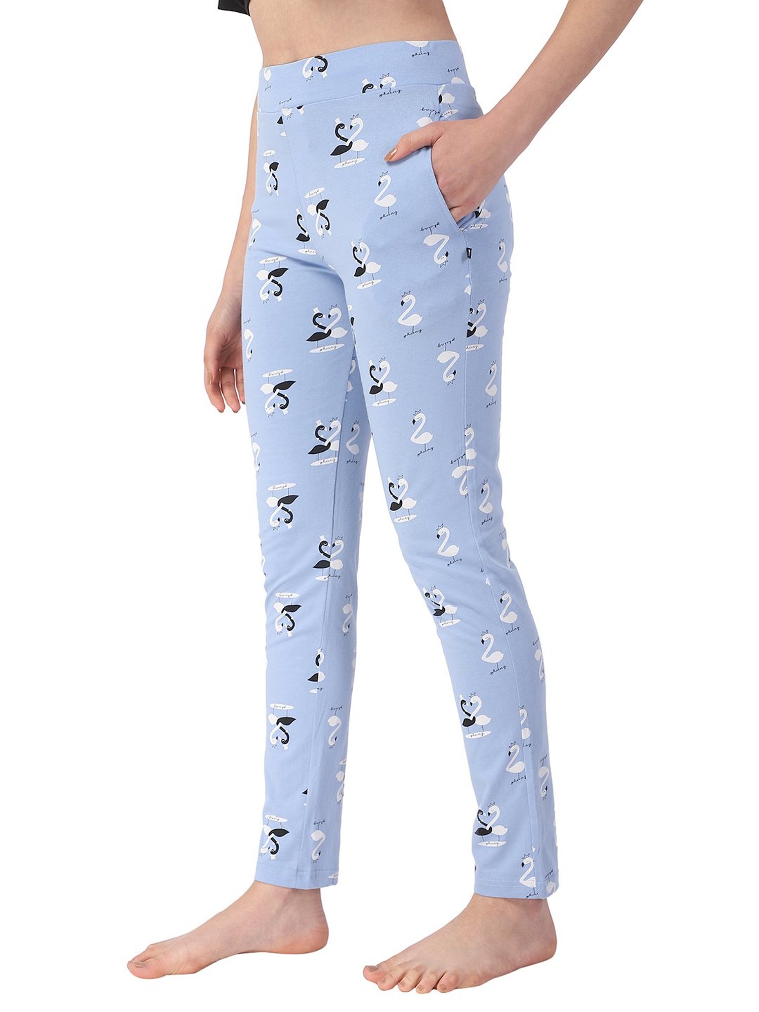 Proteens Sky Blue Printed Pyjamas