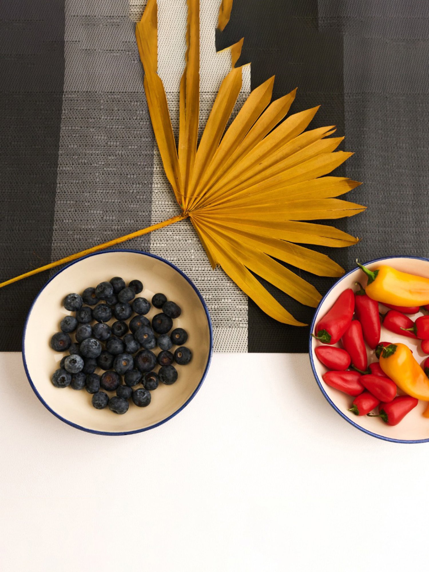 BlackCarrot Blue & White Ceramic Snack Bowls Set of 2