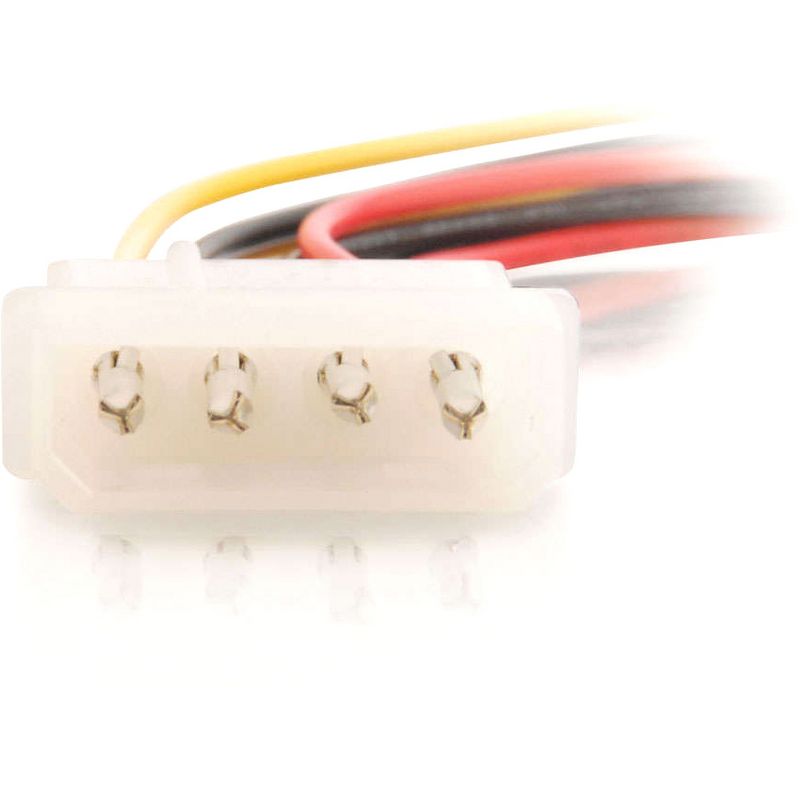 C2G 10in One 5-1/4in to Two 3-1/2in Internal Power Y-Cable - 10"