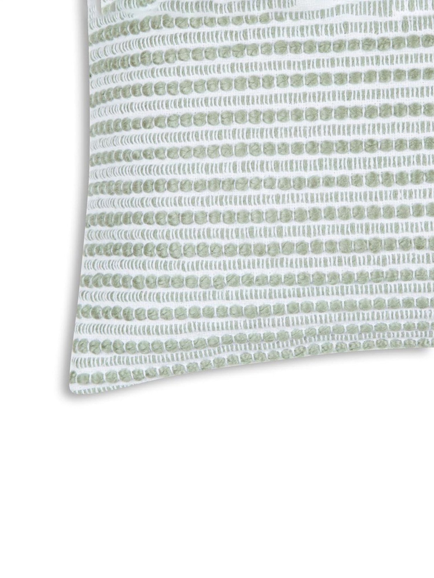 Fabindia Celadon Cotton Blend 32 TC 489 GSM Coramandel Cushion Cover