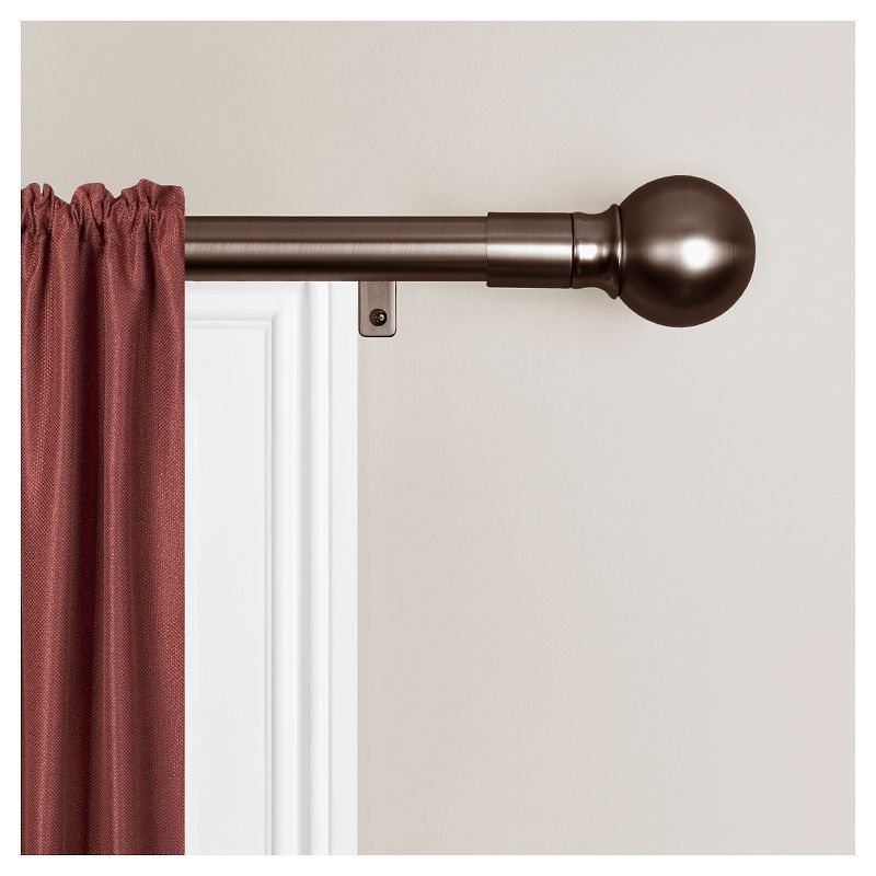 Loft by Umbra 36"-66" Soft Square Curtain Rod Set Oil Rubbed Bronze