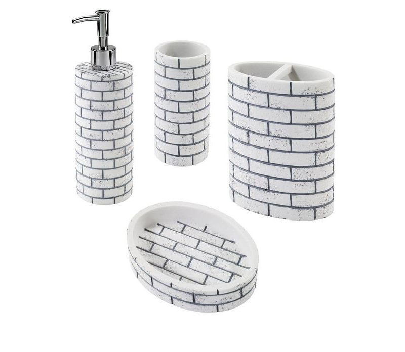 Avanti Seaside Vintage 4 Pc Bath Accessory Set