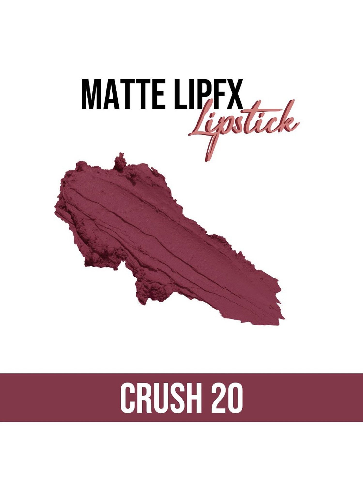 C2P PROFESSIONAL MAKEUP Matte Lip FX Lipstick Crush 20 - 3.5 gm