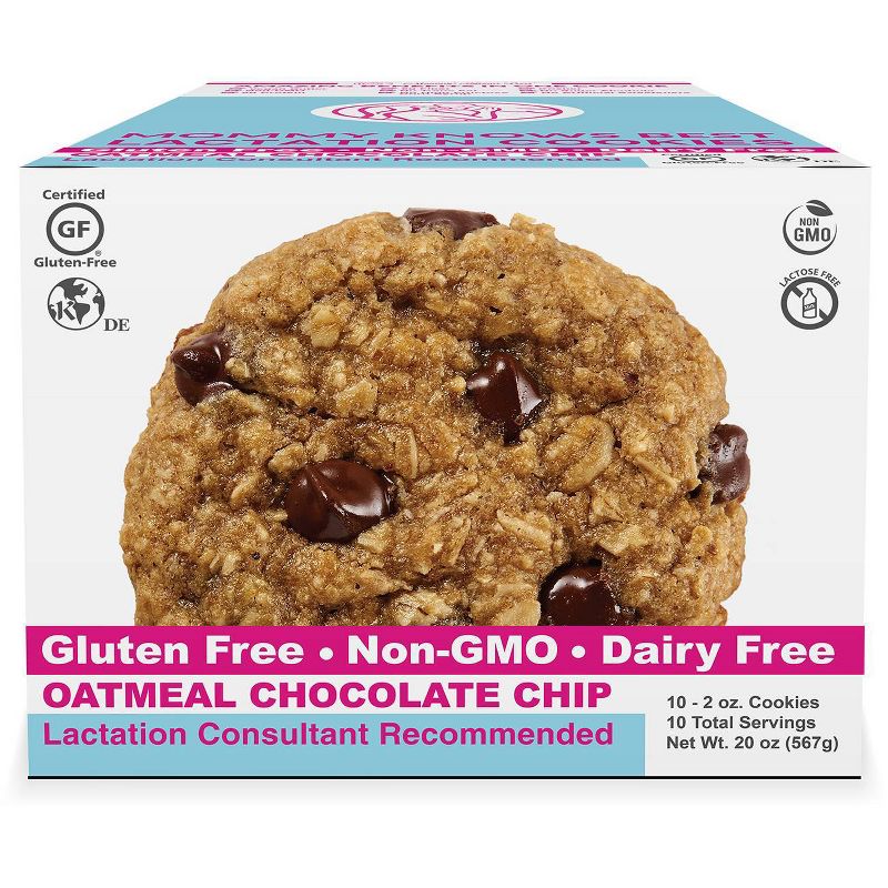 Mommy Knows Best Ready To Eat Gluten & Dairy Free Oatmeal Chocolate Chip Cookies – 20oz/10pk