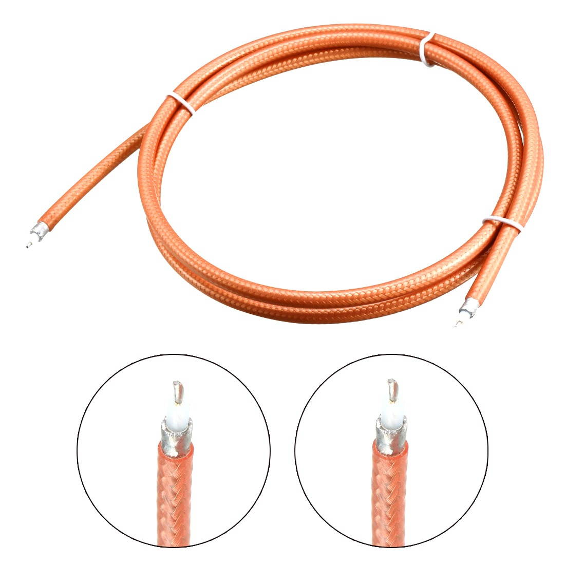 BJC RG-6 Coaxial Cable, 50 Foot, Black; Broadcast Quality Coax, Assembled in ...