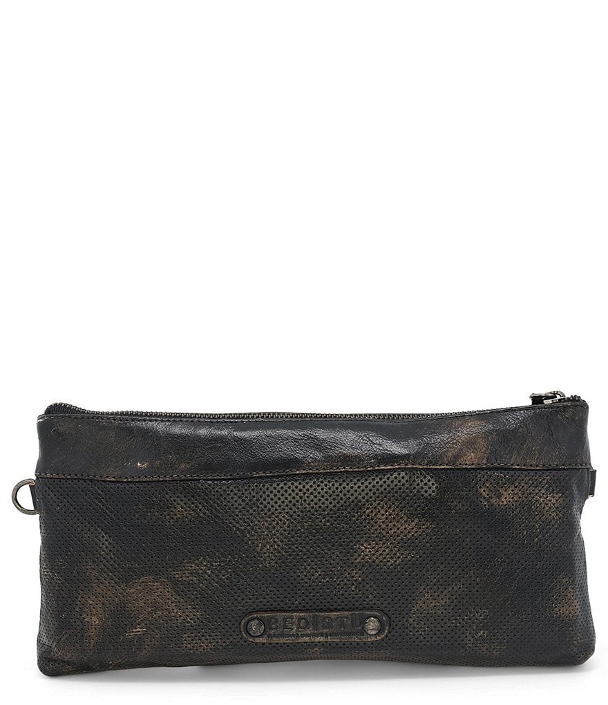 HOBO Link Leather Zip Wristlet