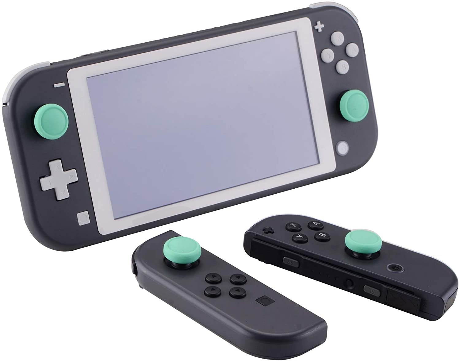 eXtremeRate PlayVital Switch Joystick Caps, Switch Lite Thumb Stick Caps, Silicone Analog Cover Thumb Grip Rocker Caps for Nintendo Switch Joy-Con Controller & Switch Lite, 4 Pcs Mint Green