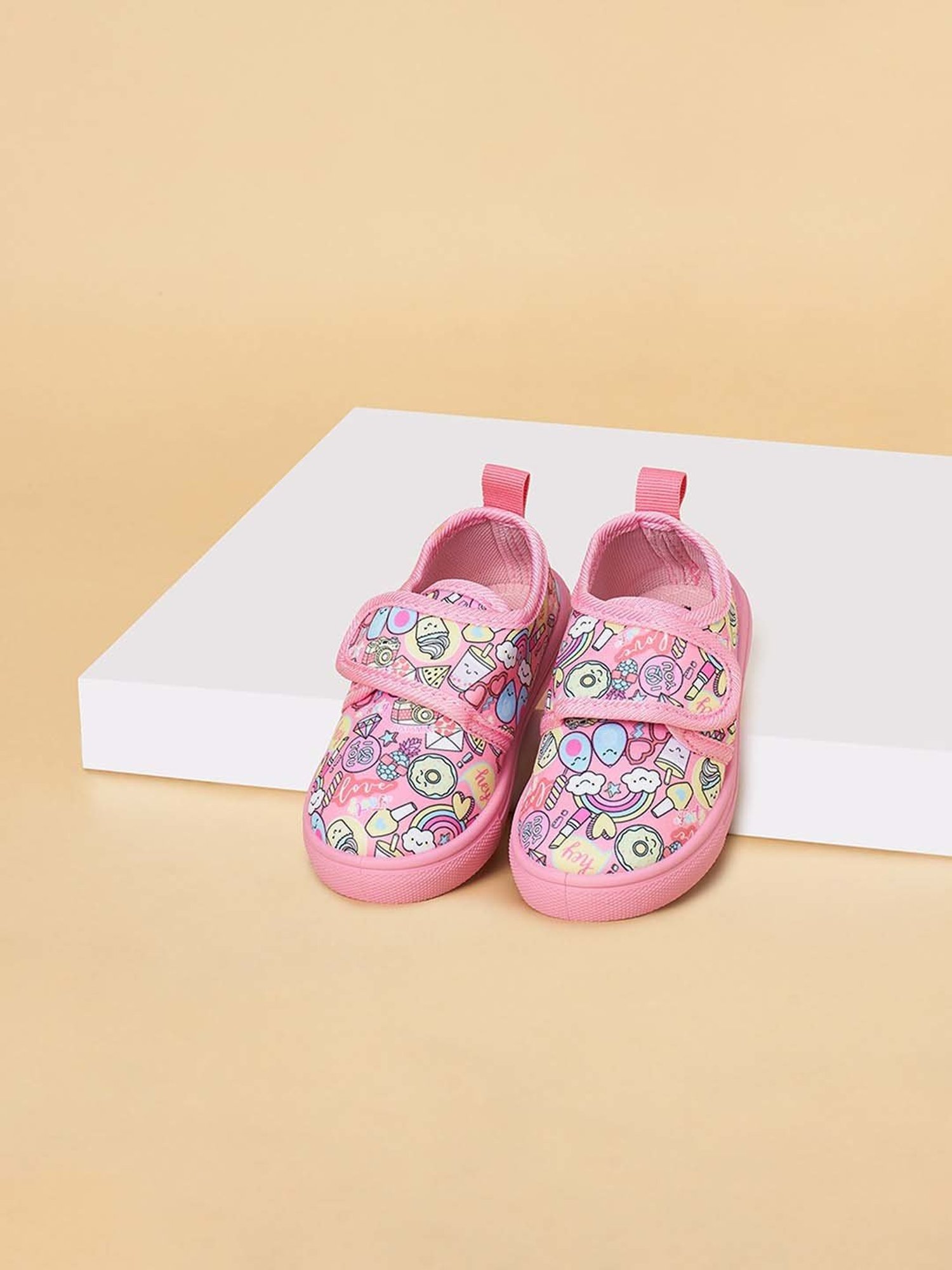 Pantaloons Baby Pink Velcro Shoes