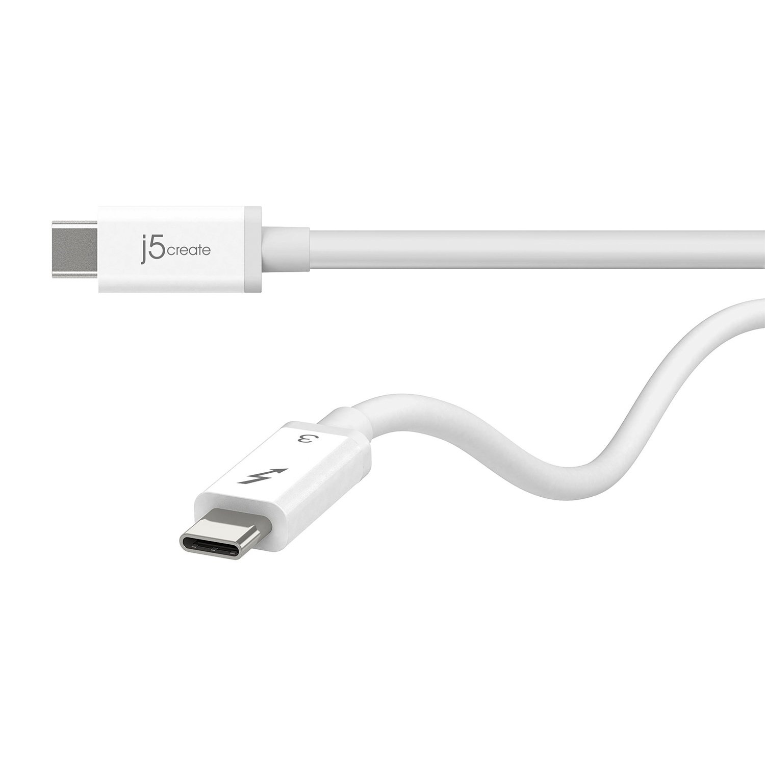 FVH Thunderbolt 2 Port Male to Male Video Data Cable for MacBook & SSD & Displays TB-004-WH