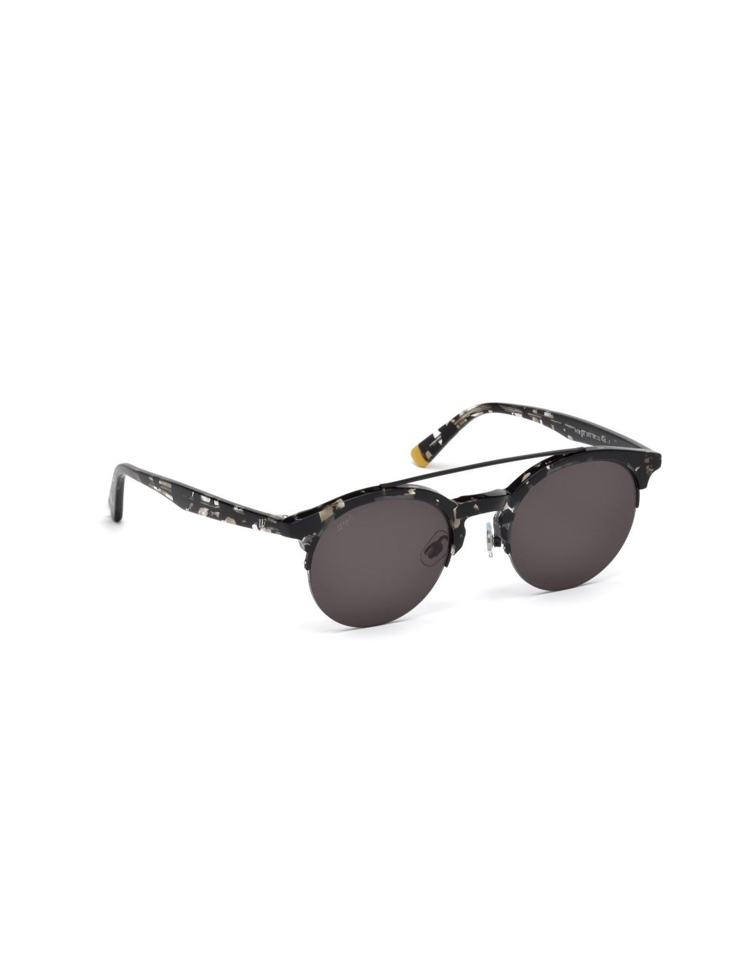 WEB EYEWEAR Grey Oval Unisex Sunglasses
