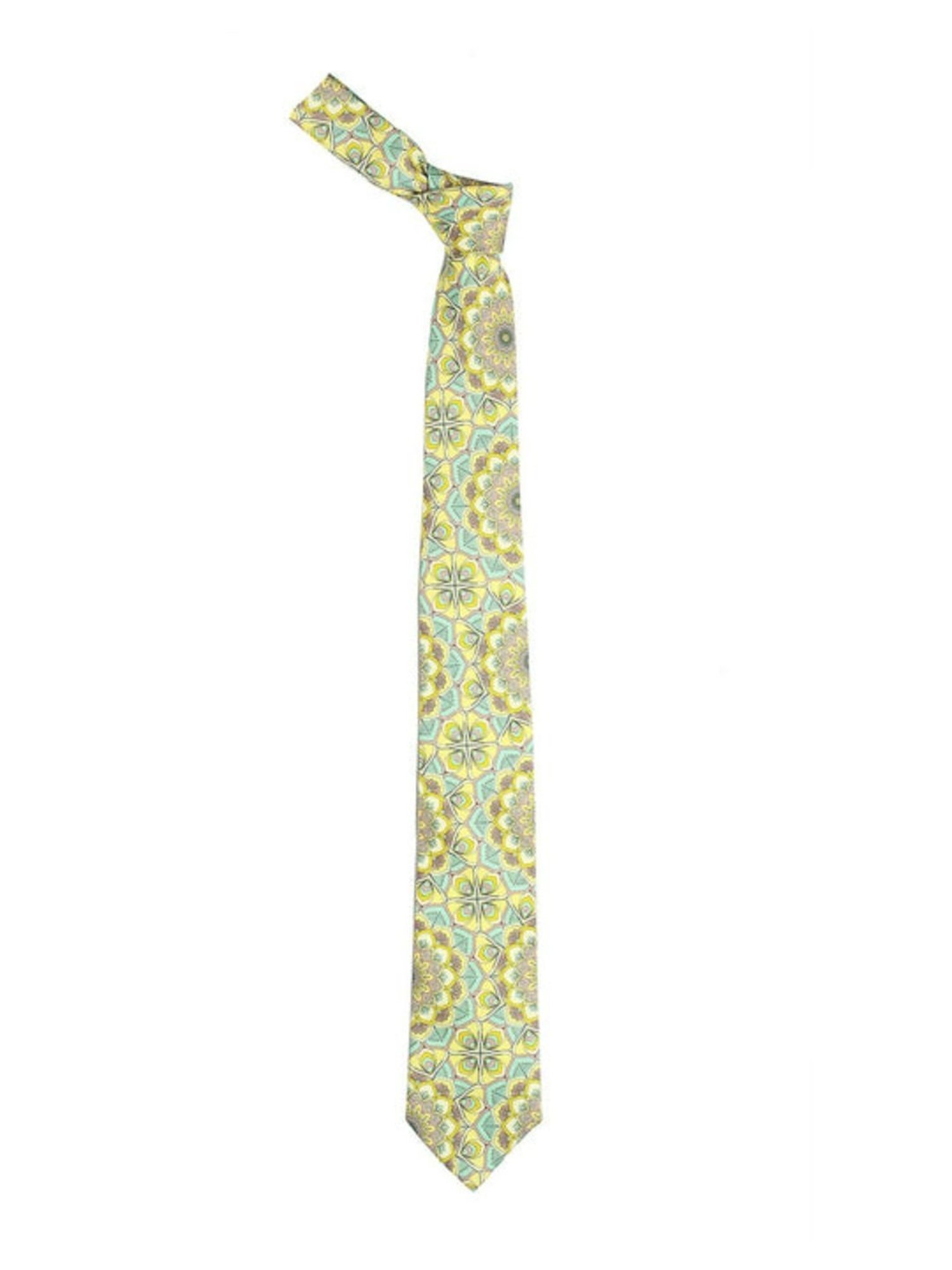 CHOKORE Yellow and Blue Printed Tie