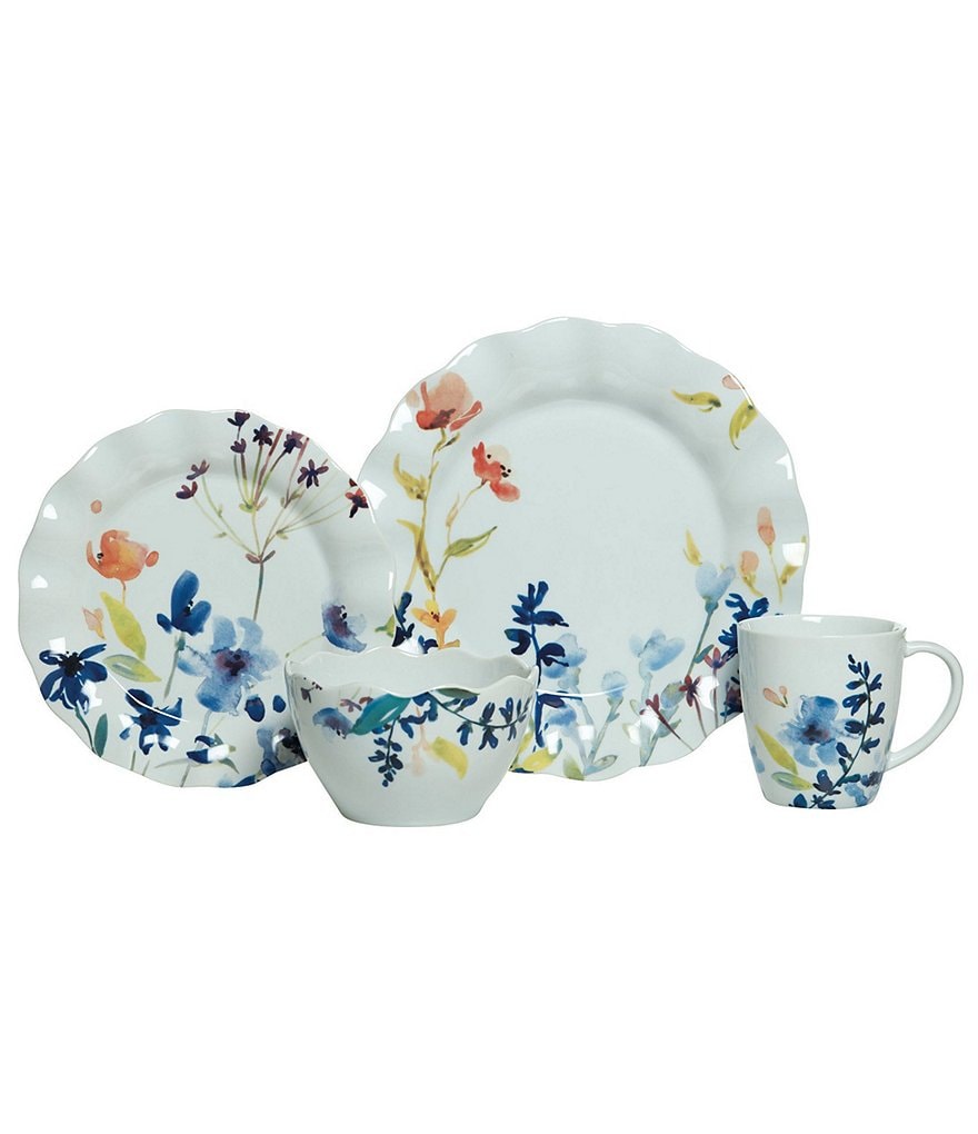 Fitz and Floyd Floral Splash 16-piece Place Setting